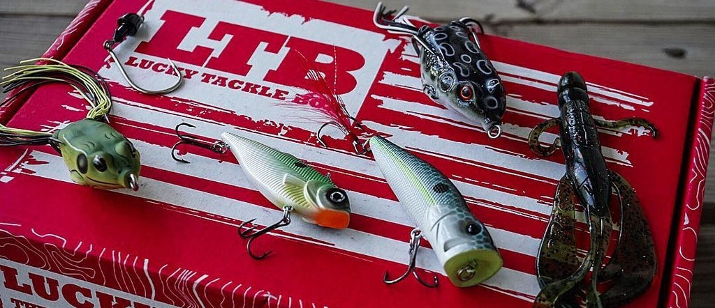 Lucky Tackle Box and fishing lures
